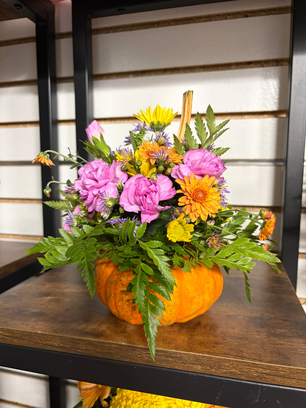 Fall Floral Pumpkin