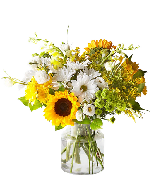 Sunflower And Daisy Delight Arrangement