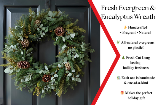 Fresh Evergreen Christmas Wreath