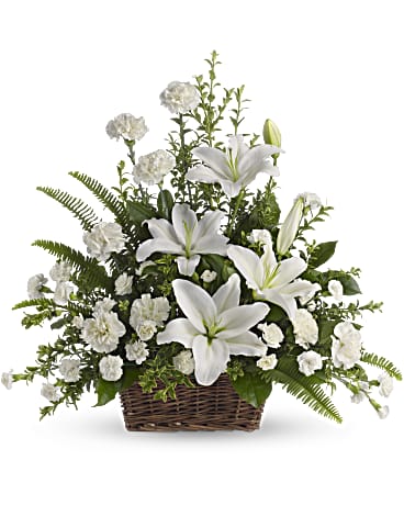 white lily company Peaceful Lilly Basket – The Barn Company